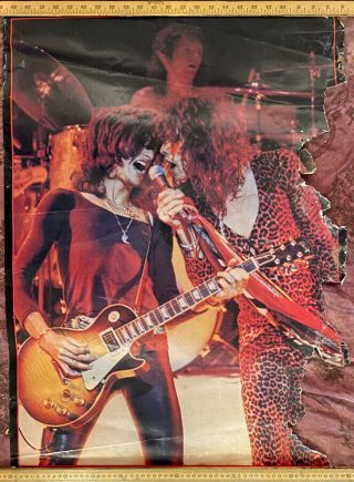 Very Rare Aerosmith Stage 1976 Vintage Music Poster Tyler
