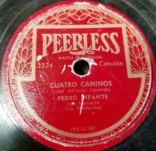 " Latin Tejano Tex Mex  Pedro Infante  Cuatro Caminos  Rare 78 "