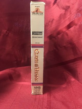 Clash of the Titans VHS BIG BOX flap cover MGM Harry Hamlin RARE 3