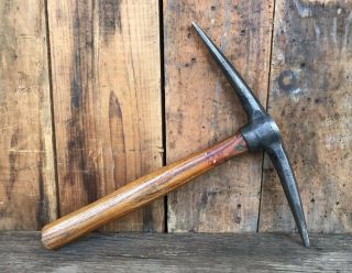 Rare Vintage Brades & Co No.  1686 Hand Pick Hammer With Hickory Handle