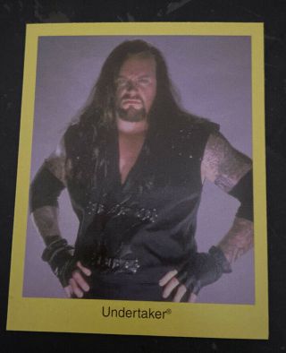 2 Vintage 90 ' s WWF World Wrestling Federation Wwe THE UndertakeR Cards Rare 1998 3