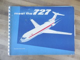 Very Rare " Meet The Twa Boeing 727 " Roll Out Marketing Booklet - 1964