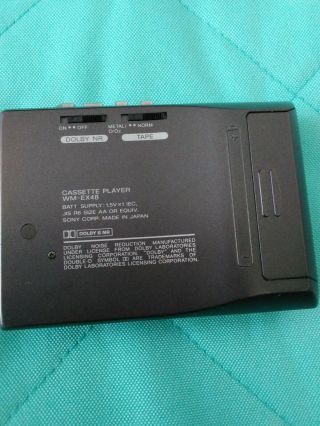 Rare Made In Japan Sony WM - EX48 Walkman Cassette Player 3