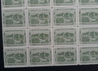 Rare 1902 - Tasmania Australia Blk 54X1/2d Yell Green Lake Marion Pict stamps 2