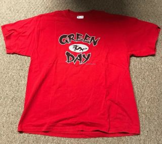 Green Day 2000 Dragon Kanji Script Rare Shirt Vintage Authentic