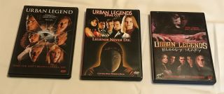 Urban Legends: 3 Dvd Bundle Final Cut / Bloody Mary (originals) Rare Horror