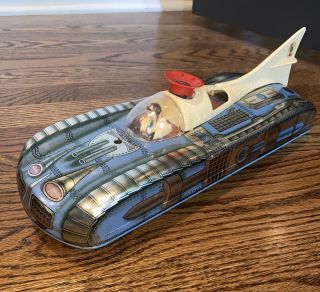 Vintage Rare Tin Toy Space Car Rocket Battery Operated