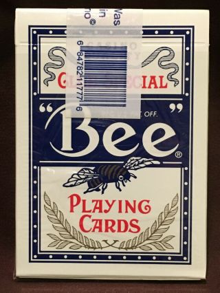 Rare Las Vegas Wynn Casino Played Violet Bee Cards Red Seal In Blue Box