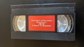 Rare 1987 - 88 Final Four A Season To Remember Oklahoma Sooner Basketball VHS 3