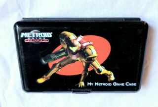 Rare Vintage 2005 Metroid Nintendo Ds Hard Game Case Samus Prime Hunters Pinball