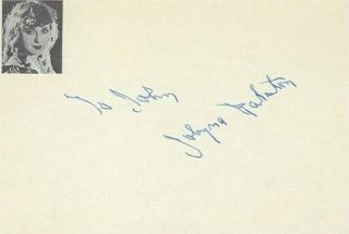 Silent Movie Actress Jobyna Ralston Rare Signed Card - Harold Lloyd Comedies