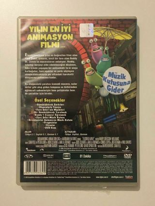 Flushed Away MOVIE TURKISH DVD RARE VERY HARD TO FIND 2