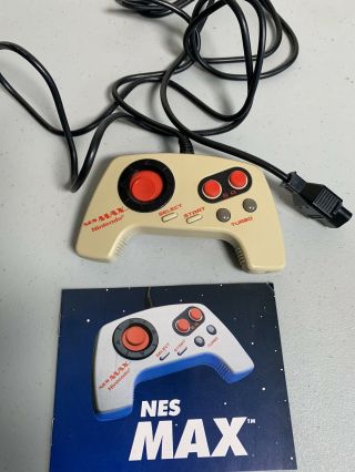 Nintendo Nes Max Vintage Rare Turbo Controller Guaranteed