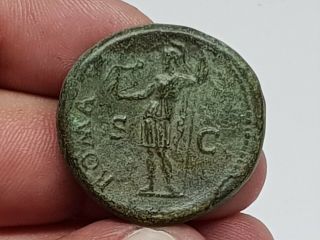 Extremely Rare Ancient Roman Bronze Sestertius Of Vespasian 18,  9 Gr 31 Mm