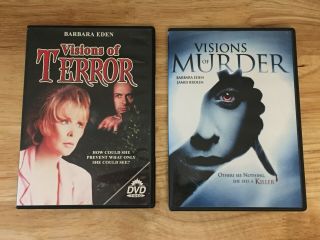 2 Rare Dvds - Visions Of Terror And Visions Of Murder Barbara Eden
