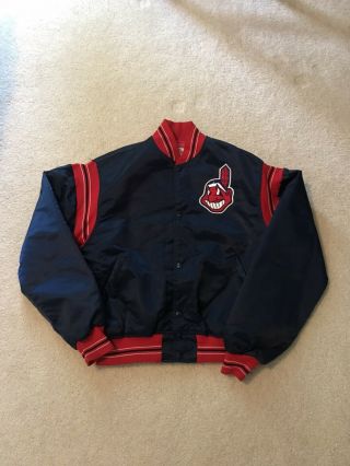 Vintage Cleveland Indians Starter Jacket Rare 90 