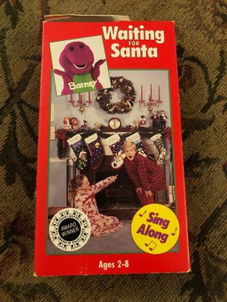 Barney Waiting For Santa Rare Vhs (1991/1992 Release)