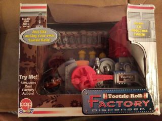 Vintage Tootsie Roll Factory Dispenser Collectible Hasbro Toy 1999 Rare
