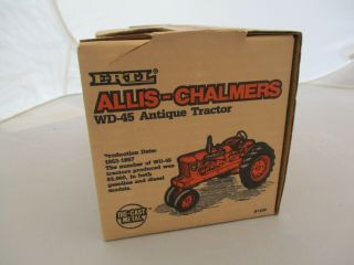 Ertl Allis - Chalmers WD 45 Antique Tractor 1/16 Scale 1206 - CJ212 3