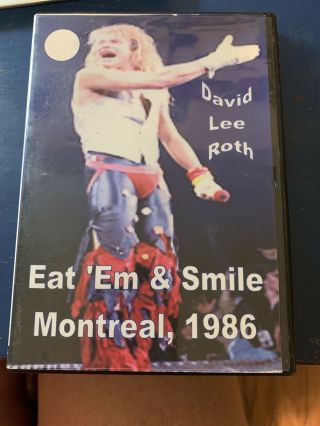 David Lee Roth - Dvd Live 1986 Canada - Rare Steve Vai Billy Sheehan Promo