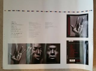 Miles Davis " Tutu " Rare Promotional Press Proof Poster For Dvd - Audio Reissue (20