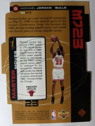 1998 - 99 Upper Deck MJ23 Michael Jordan Quantum Bronze M18 /2300 Rare 2
