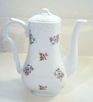 Princess House Rose Garden Fine Porcelain Coffee Pot / Tea Pot / Chocolate Pot 2