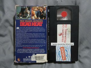 Dead Heat VHS Horror Comedy Zombie Treat Williams 1990 RARE Joe Piscopo 2