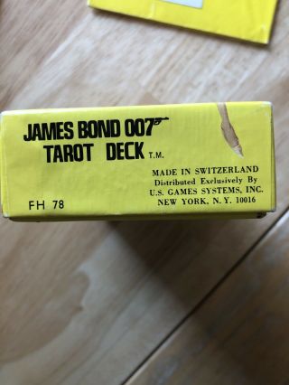 Vintage James Bond 007 Tarot Deck Set.  Very Rare,  OOP 3