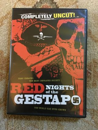 Red Nights Of The Gestapo Dvd 1977 Uncut Rare Oop Region 1 Ntsc Fast
