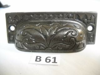 Antique Eastlake Cast Iron Bin Drawer Pulls 1880s