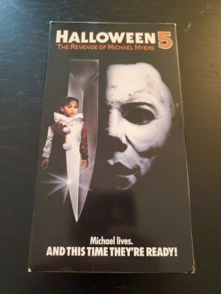 Halloween 5 The Revenge Of Michael Myers Rare & Oop Horror Anchor Bay Video Vhs