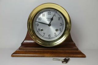 Chelsea Shipstrike Clock With Base And Key 1998