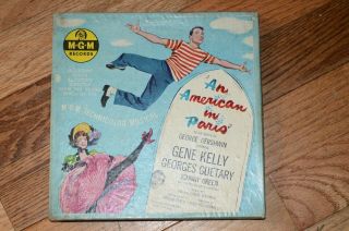 Rare 45rpm " An American In Paris " Gene Kelly Mgm X93 George Gershwin