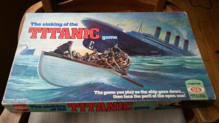 Rare 1976 The Sinking Of The Titanic Board Game By Ideal Toy Corp Complete
