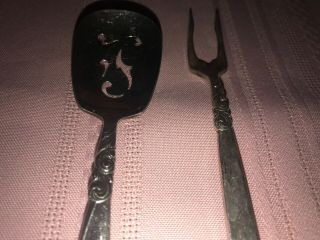 ONEIDA Community plate South Seas pattern 1955 - 1965 bon bon spoon & Pickle Fork 2