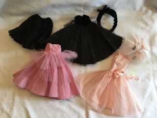 Vintage Doll Clothes,  Party Gowns For 20” Fashion Doll,  Handmade,  Cissy