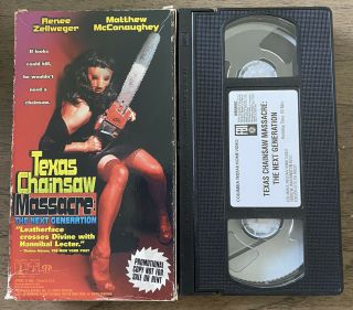 Texas Chainsaw Massacre The Next Generation Vhs Rare Promotional Screener Promo