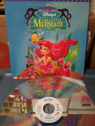 Walt Disney The Little Mermaid Laserdisc Video Vintage Rare