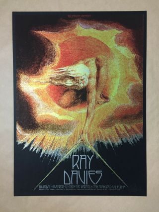 Ray Davies Poster Chuck Sperry Rare 95/150 William Blake The Kinks 18.  5x25.  5 Art