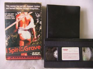 I Spit On Your Grave 1978 1986 Big Box Vhs Movie Horror Wizard Video 062 Rare