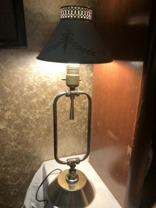 Vintage Industrial Adjustable Brass Table Lamp