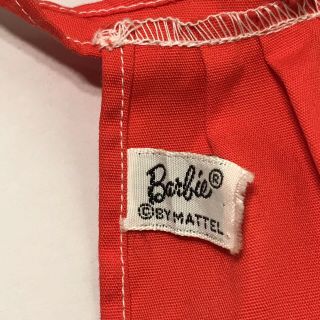 Vintage 1960’s Barbie Fashion PAK Red Apron And Barbecue Accessories 3