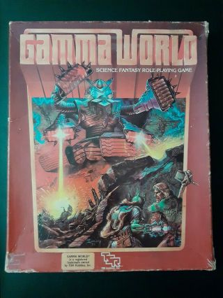 Tsr Gamma World 2nd Edition - 1983 1st Printing - Includes 2 Extra Modules Rare