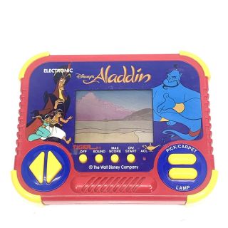 Rare Vintage Disney Aladdin Tiger Electronic Video Game 1990 Hand Held