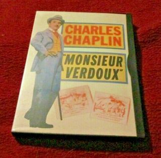 Monsieur Verdoux Rare Image Snapcase Dvd Charlie Chaplin,  Martha Raye