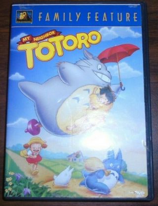 My Neighbor Totoro Dvd Rare 20th Century Fox Dub 2002