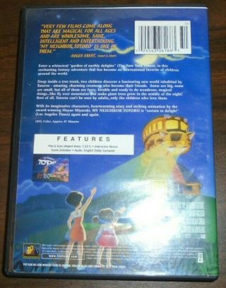My Neighbor Totoro DVD Rare 20th Century Fox Dub 2002 2