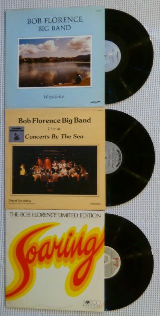 Bob Florence Big Band Soaring Westlake By The Sea Rare Jazz 3lp Vg,
