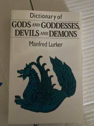 Dictionary Of Gods And Goddesses Devils And Demons Manfred Lurker Softcover Rare